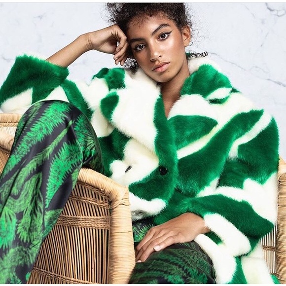 Jakke Zadie Faux fur jacket coat - Picture 3 of 8